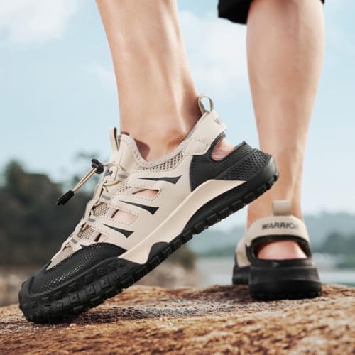 Men's Summer Sandals Breathable Slip-On Walking Shoes Lightweight Mesh Casual for Beach Outdoor Travel and Daily Wear4