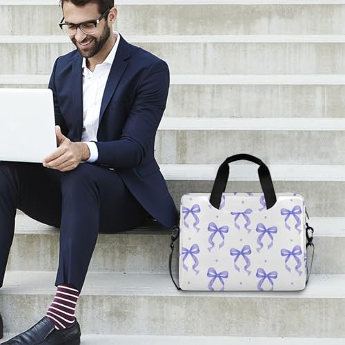 Funda para portátil ALAZA con patrón de lazo morado 13-15.6 pulg miniatura 3