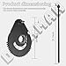 938-05078 Steering Shaft 5/8 and 617-04094 Sector Gear for MTD Troy-Bilt Mowers 941-04124 Hex Flange Bearing 61704094 948-0389 76-057 738P07154,738-05078