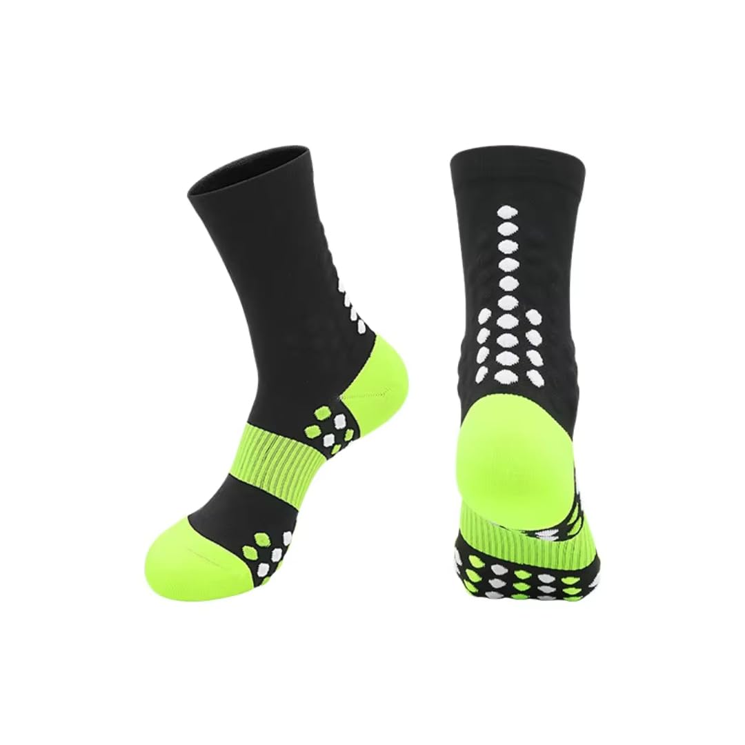 Colorblock kompresyjne skarpety sportowe do maratonu bieganie i jazda na rowerze, unisex, dla dorosłych, dla mężczyzn, kobiet, 3 pary