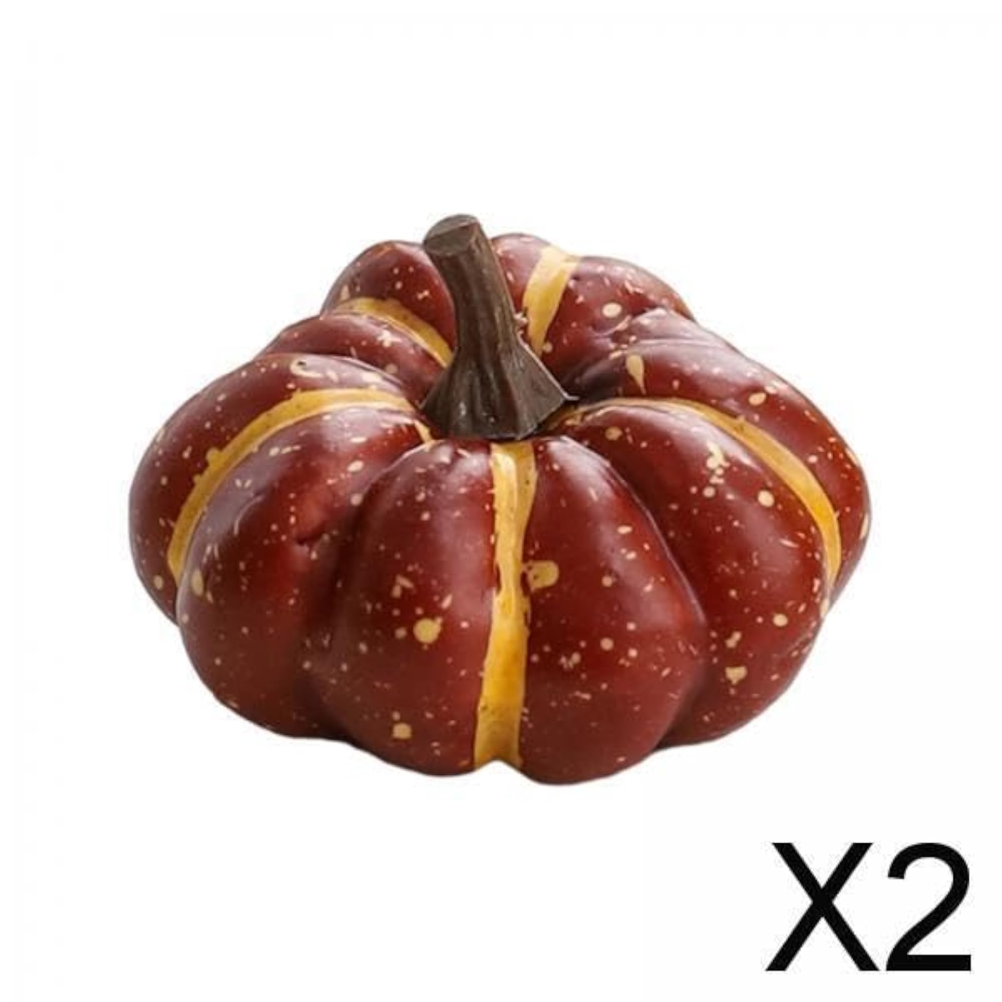 2x Artificial Pumpkin Foam Pumpkins Decor Centerpiece