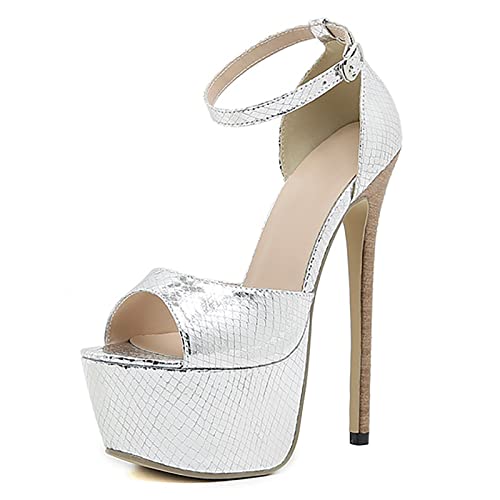 Talons hauts pour femmes et sandales plateforme à bout ouvert pour mariage