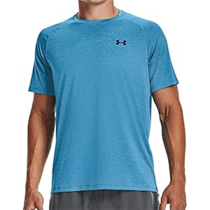 Under Armour Homme T-shirt Tech 2.0 À Manches Courtes T shirt, Radar Bleu/Noir, M EU