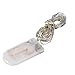 Produktbild sunnymi 2M 20 LED Lichterketten Silber Kupferdraht Knopfzelle String Lights für Christbaumschmuck Garten Weihnachtsbeleuchtung Garten Hochzeit Party Haus Deko (Weiß, 2M)