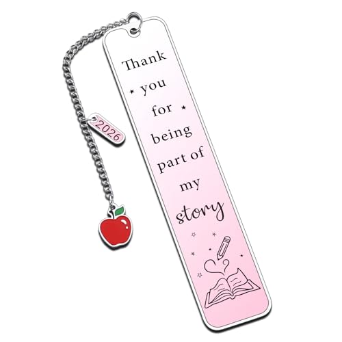Teacher Appreciation Gifts for Women Teacher Bookmarks Must Haves Thank You for Being Part of My Story Back to School Summer Gifts for Teachers