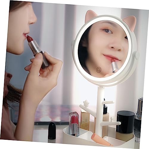 Espejo de maquillaje de mesa LIFKOME con dimmer LED y giro 360° miniatura 5