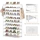 Vicye Schuhregal 10 Ebenen, Schuhschrank Metall für 50 Paar Schuhe, Schuhorganizer 155cm Hoch, Schuhaufbewahrung Platzsparend, Schuhablage Weiß für Flur, Wohnzimmer, Eingang