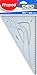 Triangle 26 cm Ergonomic Geometric Maped Transparent
