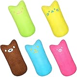 TOCYORIC 5 PCS Hierba Gatera Juguete, Catnip Mascota de Juguete, Juguete Catnip para Gatos, Juguetes del Catnip, Protección del Cuidado Dental, Adecuado Juguete para Gatos de Interior