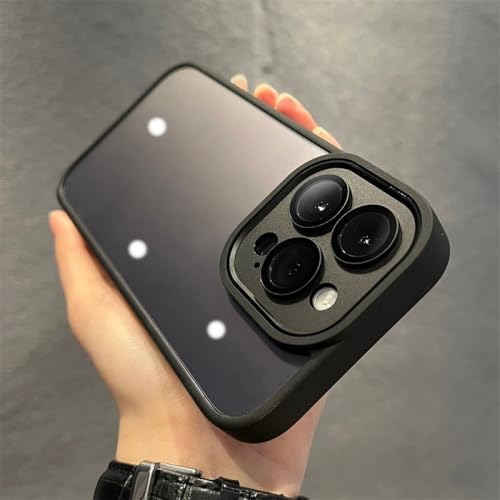 Coque acrylique transparent iPhone 11 Pro antichoc avec cadre caméra métal
