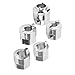 Acouto Strut Nut Socket Tool for Benz C-Class W203 W209 CLK 5pcs Front Suspension Strut Nut Socket Tool Set, 10.5 x 3.5, 12.5 x 3.5, 14 x 2.5, 14.5 x 3, 14.5 x 5