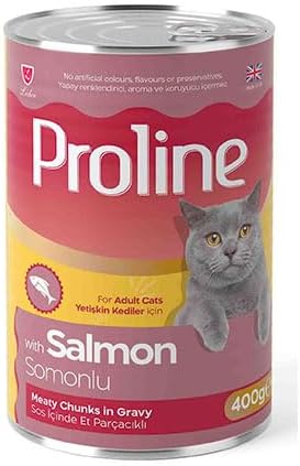 Proline Somon Etli Sos İçinde Gravy Yetişkin Kedi Konservesi 400 Gr