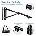 EMART Ring Light Wall Mount Boom Arm, Adjustable 51in/130cm Mounted Overhead Stand, 180°Rotation Heavy Duty Triangle Bracket Mounting Bar for Camera, Photography Lighting, Barber Led Lamp