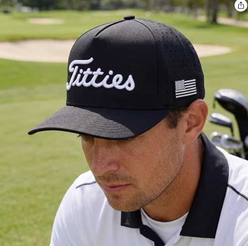 Image of Funny Golf Hat Gifts for Men, USA Funny Golf Cap with USA Flag, Gift Party, Birthdays, Wedding Gifts One-Size Fits All