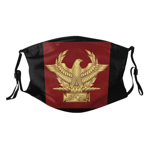 Gold Roman Imperial Eagle SPQR Adult Dust Mask Adjustable Dust Face with 2 Filter40