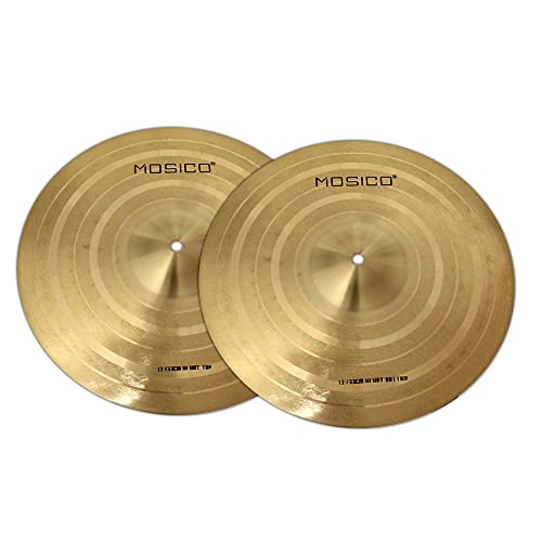 Mosico Cymbal Pack Drum Cymbal Set 10"Splash+13"Hihats+14"Crash Drum Cymbal Pack (10",13"Pair,14") #TOP2