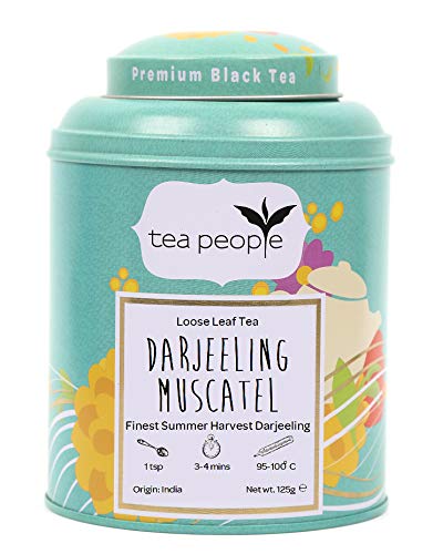 Tea People Darjeeling Muscatel Loose Black Tea Caddy, 125 g