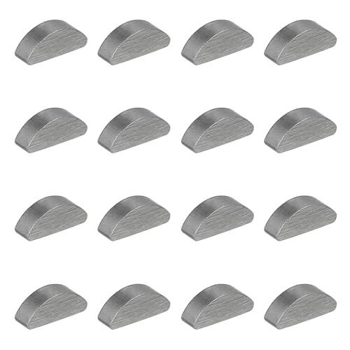 MECCANIXITY 16 Pcs Woodruff Key, 10x3x4mm Carbon Steel Metric Woodruff Semicircle Key Half Moon Tool Keys for Mechanical Fasteners Industry