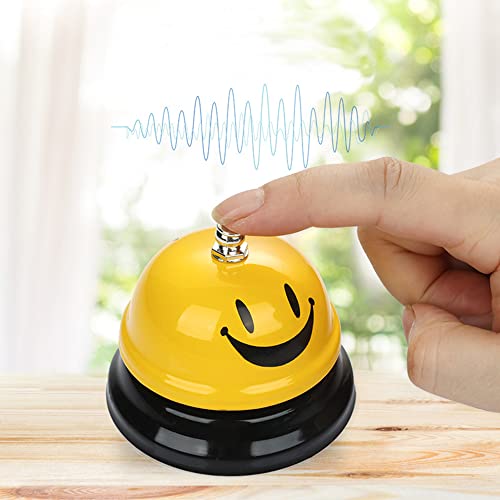 BEEK Tischglocke Tischklingel, Rezeptionsklingel mit Knackigem Klingeln, Handglocke Aus Edelstahl Gefertigt für Restaurants, Hotels, Bars