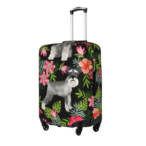 Schnauzer Printed Luggage Cover Elastic, Washable, Universal Fit 18-32 Inch Travel Suitcase Cover Easy To Identify2