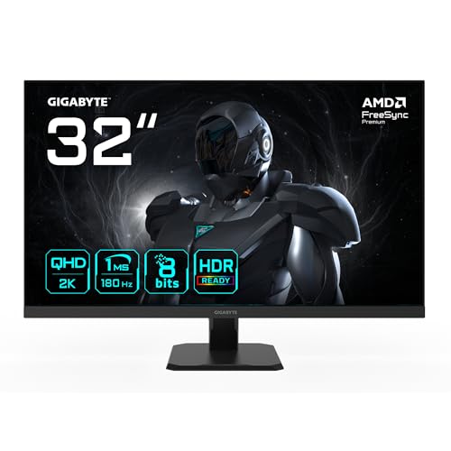 GIGABYTE GS32QA Monitor Gaming 32” QHD - 2560 x 1440,...