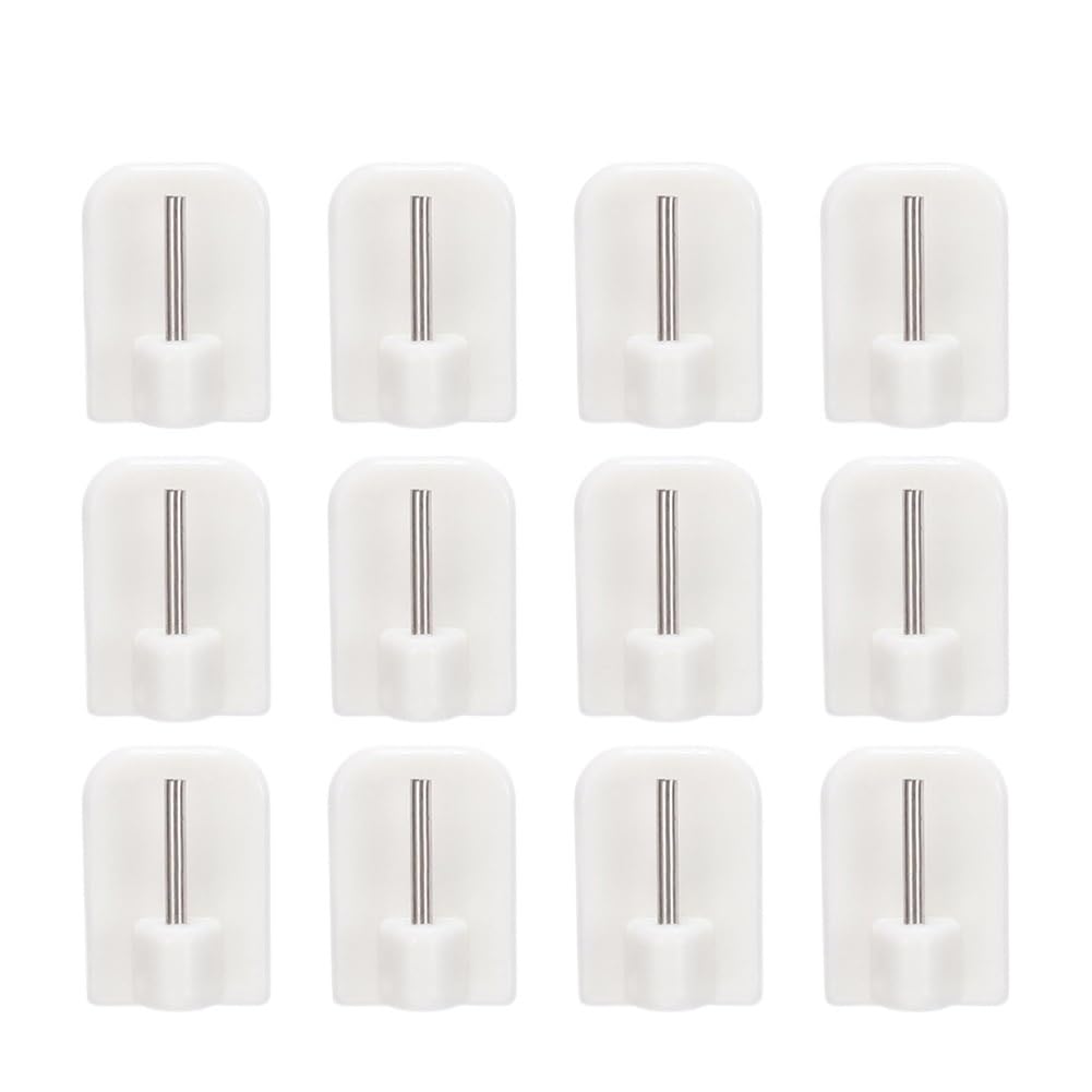 Curtain Hooks Self-adhesive Hooks Household Universal Hooks Small Brackets(8pcs)