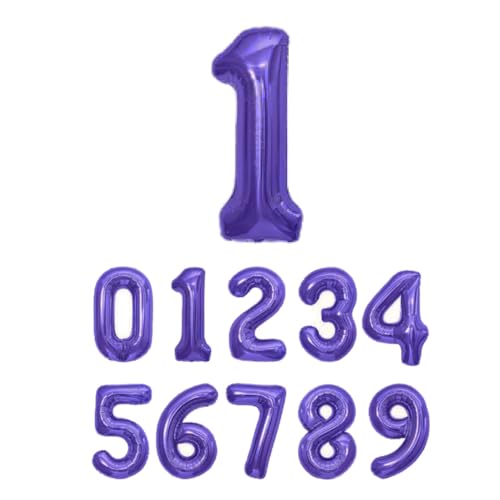 Diva 数字バルーン ビッグ約90cm バルーン 風船 大きい 巨大 数字 ビッグバルーン 大きい風船 飾り付け 誕生日 記念日 イベント 内祝い くすみ 1 パープル 紫