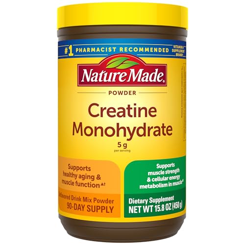 Nature Made Creatine Monohydrate Powder 5 g per Serving, Unflavor...
