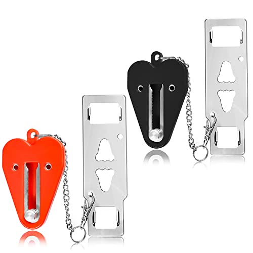 Portable Door Lock,2 Pack Home Apartment Security Door Lock for Inside,Hotel Room Security Devices Lock for Travel,Door Lock Security Inside for Bedroom Apartment Kids Additional Safety.