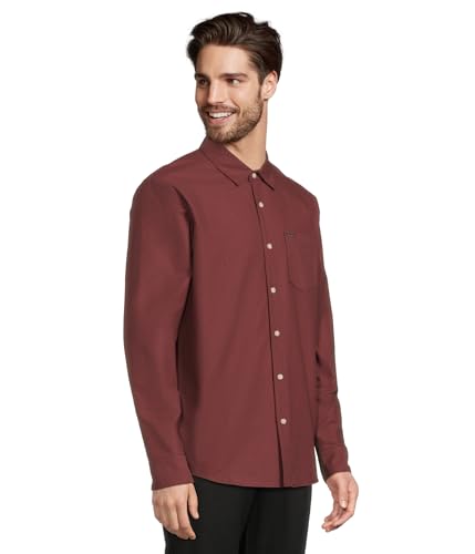 Image of Volcom Men's Long Sleeve Woven Button-up Shirt, Casual Or Dress Shirt for Work & Everyday Wear