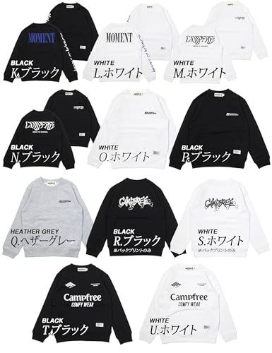 CAMPFREE トレーナー キッズ 10766 R.ブラック JM