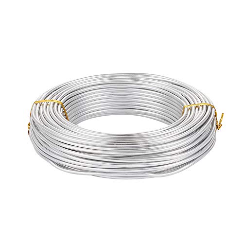 Fil en aluminium brillant 3 mm Pandahall, l'éclat argenté pour des bijoux d'exception