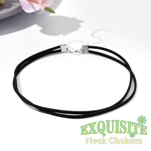 Zoestar Black Choker Necklaces for Woman2