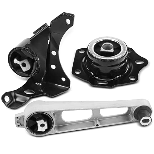 A-Premium 3PCS Engine Motor Mount and Transmission Mount Set Compatible with Dodge Neon 2003 2004 2005 L4 2.0L, Automatic Transmission, Replace# 4668462AC 5086709AB