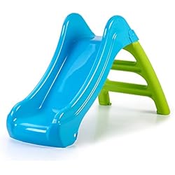 Tobogan Bebé Jardin FEBER - First Slide, tobogán Infantil de tamaño pequeño y Colorido, 2 en 1, con Apertura para Manguera para Convertirse en tobogán de Agua, para niños y niñas a Partir de 1 año, Famosa (FEB04000)