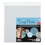 Grafix Craft Plastic Sheets, 12-Inch by 12-Inch, 25/Pkg, Clear .020