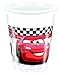 Procos-87104 Tazas Cars Racers 200ml-8 Piezas, Color rojo, 8 unidad (paquete de 1) (87104P)
