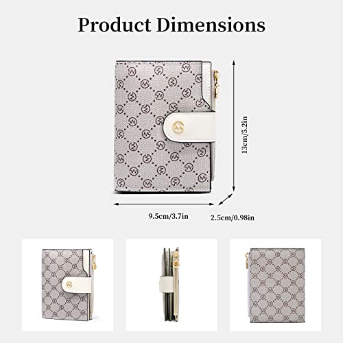 GOLF SUPAGS Wallets for Women PVC Leather Small Bifold Zipper Pocket Coin Purse Large Capacity Multi Card Organizer4