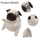 PASHMAIRE Pug Dog Stuffed Animal,6 Inch Funny Ugly Cute Pug Dog Plush Toys,Pug Plushies Pillow Gifts for Kids Adults Birthday, Christmas, Easter, Home Decor