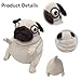 PASHMAIRE Pug Dog Stuffed Animal,6 Inch Funny Ugly Cute Pug Dog Plush Toys,Pug Plushies Pillow Gifts for Kids Adults Birthday, Christmas, Easter, Home Decor