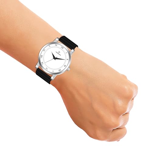 Image of TIMEWORKS Designer Round Dial Watch Silicon Changeable Smart Watch Strap with Smart pin Men's & Boy's Watch BG-408
