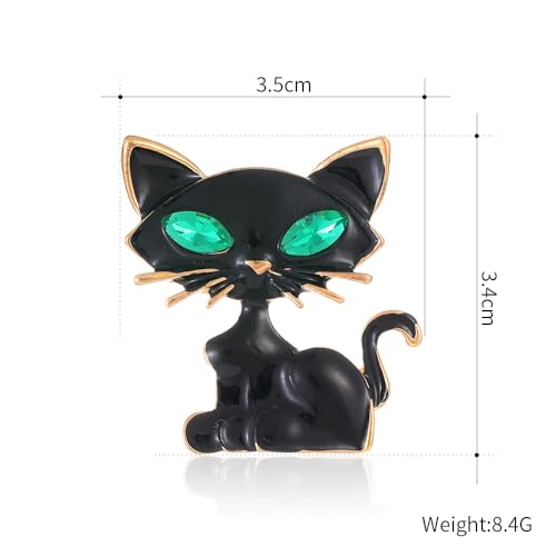 Image of Brooch pins Women Enamel Crystal Animal Insect Pin Lapel Pin Large Safety Pin