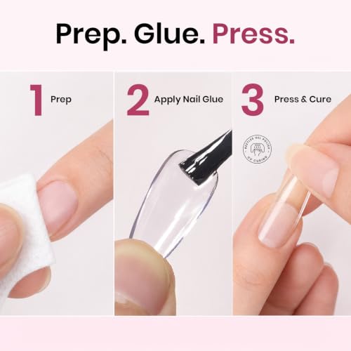 Image of Beetles Soft Gel Nail Tips Medium Coffin Etched-free 12 Sizes 288Pcs