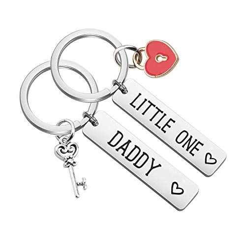 TGBJE Father gift Little One Daddy Keychain set Gift From Daughter (Daddy set)