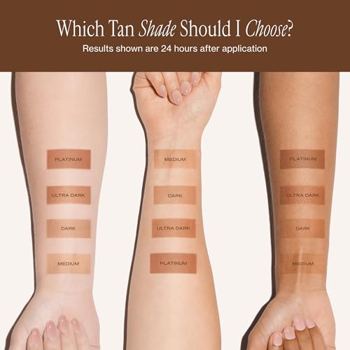 Image of Loving Tan Platinum 2 HR Express Self Tanning Mousse, Darkest Shade Yet - Streak Free, Professional Quality Sunless Tanner- 10+ Applications per Bottle, Cruelty Free, Naturally Derived DHA, 6.7 Fl Oz