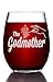 Movies On Glass - The Fairy Godmother Stemless Wine Glass