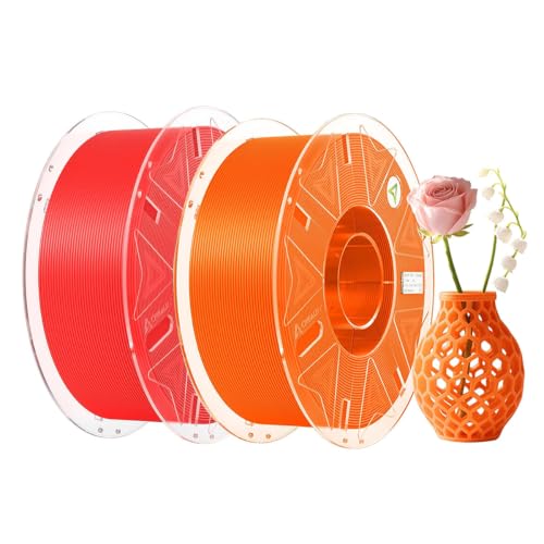 Filamento Creality Hyper PLA 1.75 mm Bobina RFID Rojo Naranja Impresora 3D FDM
