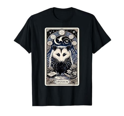 Tarot de zarigüeya, brujería, gótico, ocultismo, gótico, zarigüeya Camiseta