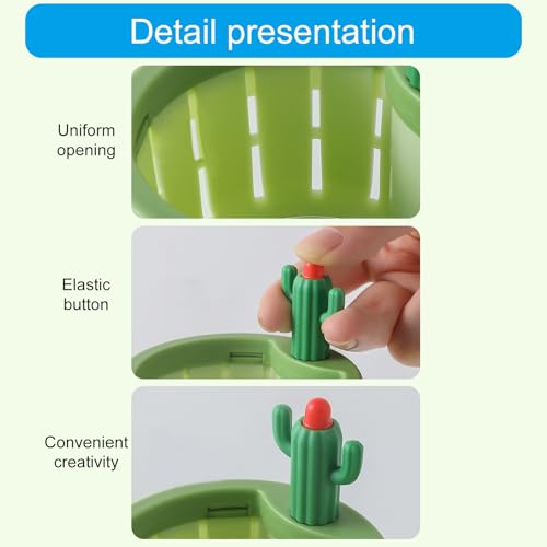 Colador para fregadero en forma de cactus color verde multifuncional miniatura 3