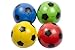 Price comparison product image (82813) Pack of 4 Colourful Footballs, Approx. 20 cm, Great Play Ball, Water Polo, Football, PVC Ball